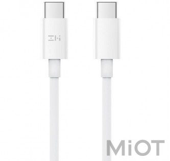Кабель ZMi AL306 USB-C to USB-C Cable 3A White 0.5m