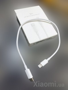 Кабель Xiaomi ZMi AL871 USB-C to Lighthing Cable 0.3m White