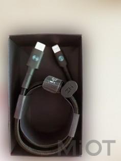 Кабель Xiaomi ZMi AL873 USB-C - Lightning Black Kevlar 1m
