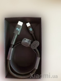 Кабель Xiaomi ZMi AL873 USB-C - Lightning Black Kevlar 1m