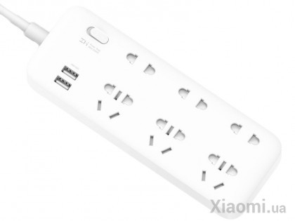 Удлинитель Xiaomi ZMI CX05 (6 розеток + 2 USB-port)