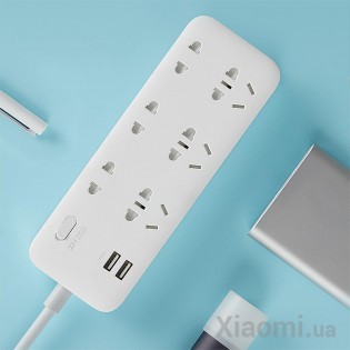 Удлинитель Xiaomi ZMI CX05 (6 розеток + 2 USB-port)