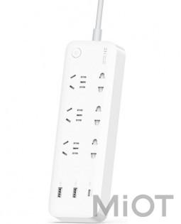 Подовжувач Xiaomi ZMI Power Strip CPX01 (6 розеток + 2 USB-port + 1 USB-C port 65W) White