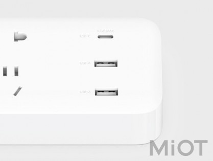 Подовжувач Xiaomi ZMI Power Strip CPX01 (6 розеток + 2 USB-port + 1 USB-C port 65W) White