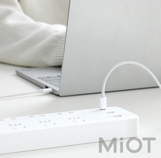 Подовжувач Xiaomi ZMI Power Strip CPX01 (6 розеток + 2 USB-port + 1 USB-C port 65W) White