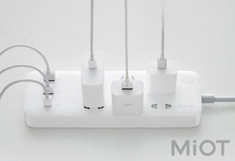 Подовжувач Xiaomi ZMI Power Strip CPX01 (6 розеток + 2 USB-port + 1 USB-C port 65W) White