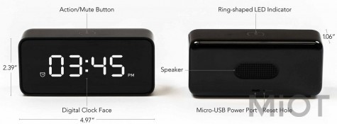 Будильник Xiaomi ZMI Reason ONE Smart Alarm Clock with Alexa Black AC01ZM