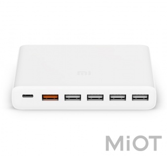 Mi USB Multiple Hub 60W Fast Charger 6 port White CDQ06ZM