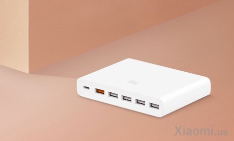 Mi USB Multiple Hub 60W Fast Charger 6 port White (CDQ06ZM)