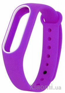 Ремешок для браслета Xiaomi Mi Band 2 Purple/White