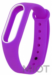 Ремінець для браслета Xiaomi Mi Band 2 Purple/White