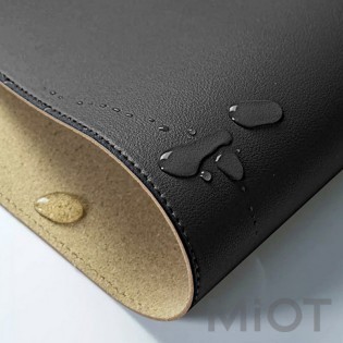 Игровая поверхность коврик для мыши Xiaomi MiiiW Leather Cork Mouse Pad M Black (MWMLV01)