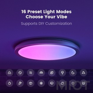 Стельовий смарт-світильник Xiaomi Yeelight RGB Smart Ceiling Light Jupiter D C500 Brushed Grey (YLXDD-0271)