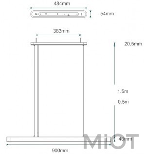 Стельовий смарт-світильник Xiaomi Yeelight Crystal Pendant Light (Meteorite) 900mm 33W 2700-6000K (YLDL01YL/YLDL011GL)