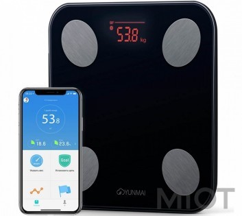 Ваги Xiaomi YUNMAI Balance Smart Scale Black (M1690-BK)
