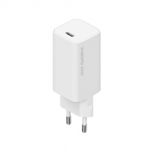 Зарядное устройство Xiaomi Mi 65W Fast Charger with GaN Tech Type-C White (BHR4499GL)