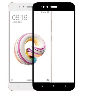 Защитное стекло 5D Full Cover для Xiaomi Mi 5X / Mi A1 Черное (82194)