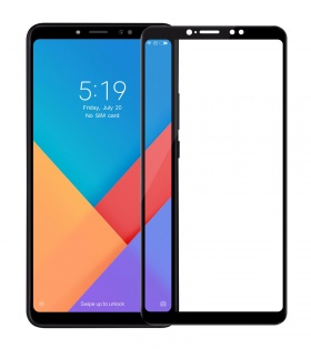 Защитное стекло Full screen PowerPlant для Xiaomi Mi Max 3 Black