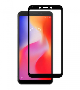 Защитное стекло Full screen PowerPlant для Xiaomi Redmi 6 Black