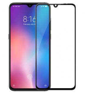 Защитное стекло Zifriend 5D Full Face (full glue) для Xiaomi Mi 9 SE Черное (106230)