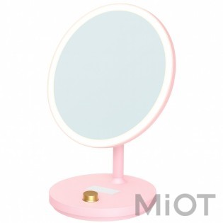 Дзеркало для макіяжу з LED підсвічуванням Xiaomi Jordan-Judy (NV535) Pink