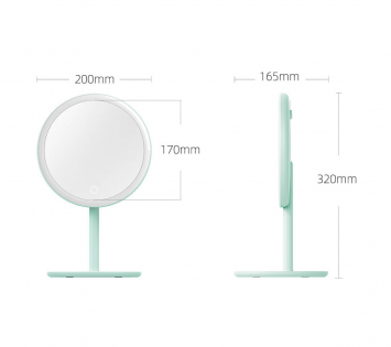 Зеркало для макияжа с LED подсветкой Xiaomi DOCO Pro (M002) Green