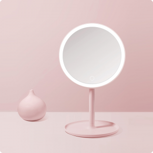 Зеркало для макияжа с LED подсветкой Xiaomi DOCO Pro (M002) Pink