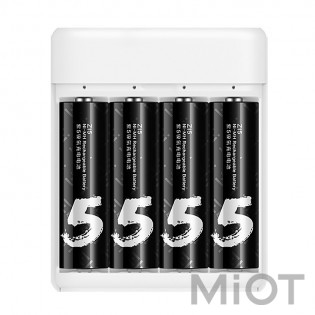 Зарядний пристрій Xiaomi ZMi ZI5 PB401 for AA / AAA Kit (+ 4шт AA Z15 1700mAh)
