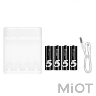 Зарядний пристрій Xiaomi ZMi ZI5 PB401 for AA / AAA Kit (+ 4шт AA Z15 1700mAh)