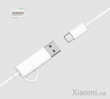 Кабель Xiaomi ZMi AL311 USB-C/USB-A 100cm White
