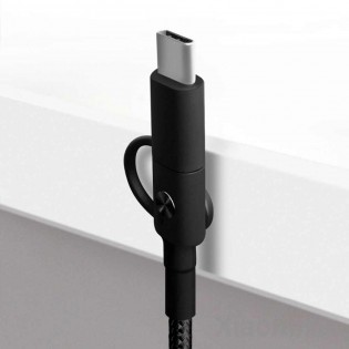 Кабель Xiaomi ZMi AL403 USB - Type-C/Micro USB 2 in 1 Black (100 см)