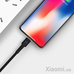 Кабель Xiaomi ZMi AL873 USB-C - Lightning Black Kevlar 1m