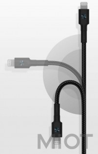 Кабель Xiaomi ZMi AL872 USB-C - Lighting Black 0.3m
