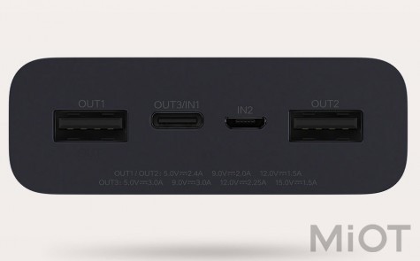 Універсальна батарея Xiaomi ZMi Powerbank 20000mAh Aura Type-C Black QB822