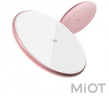 Бездротовий зарядний пристрій Xiaomi ZMi Wireless Charger White/Pink with 18W Adapter (WTX10W+)