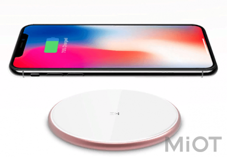 Бездротовий зарядний пристрій Xiaomi ZMi Wireless Charger White/Pink with 18W Adapter (WTX10W+)