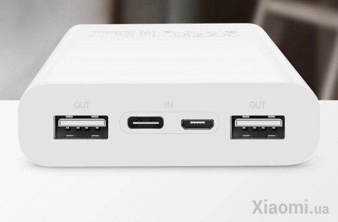 Универсальная батарея Xiaomi ZMi Powerbank Aura 20 000 mAh Type-C White (QB821)