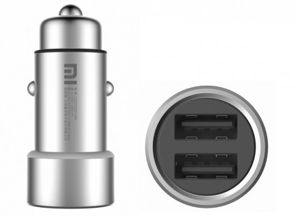 Автомобільний зарядний пристрій Xiaomi Car Charger Silver