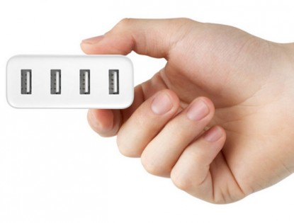 Зарядний пристрій Xiaomi Mi USB Multiple hub 4 USB White
