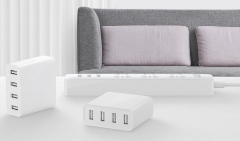 Зарядний пристрій Xiaomi Mi USB Multiple hub 4 USB White