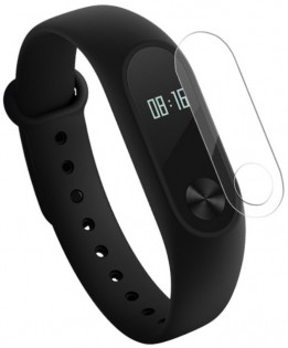 Ремінець для браслета Xiaomi Mi Band 2 Black + display protector