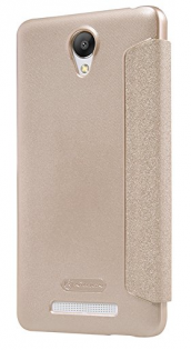 Кожаный чехол Nillkin Sparkle Series для Xiaomi Redmi Note 2 Gold SP-LC HM
