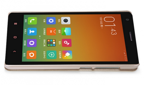 Шкіряний чохол книжка Xiaomi Nillkin Sparkle SP-LC XM до смартфонів Redmi 2 Gold