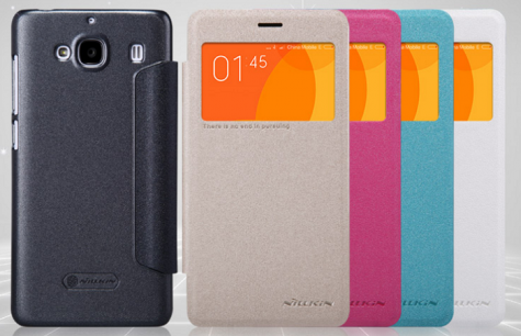 Шкіряний чохол книжка Xiaomi Nillkin Sparkle SP-LC XM до смартфонів Redmi 2 Gold