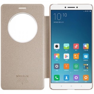 Шкіряний чохол книжка Nillkin SP-LC XM-MAX до смартфонів Xiaomi Mi Max Gold