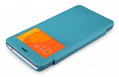 Кожаный чехол книжка Xiaomi Nillkin Sparkle SP-LC XM для смартфонов Redmi 2 Blue