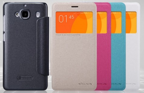 Шкіряний чохол книжка Xiaomi Nillkin Sparkle SP-LC XM до смартфонів Redmi 2 Red