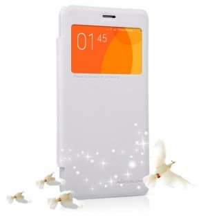 Кожаний чохол книжка Xiaomi Nillkin Sparkle SP-LC XM до смартфонів Redmi 2 White