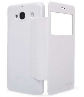 Кожаный чехол книжка Xiaomi Nillkin Sparkle SP-LC XM для смартфонов Redmi 2 White