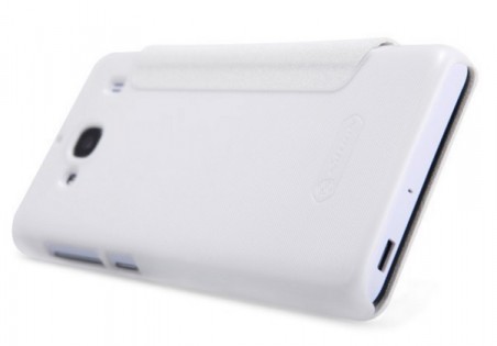 Кожаный чехол книжка Xiaomi Nillkin Sparkle SP-LC XM для смартфонов Redmi 2 White